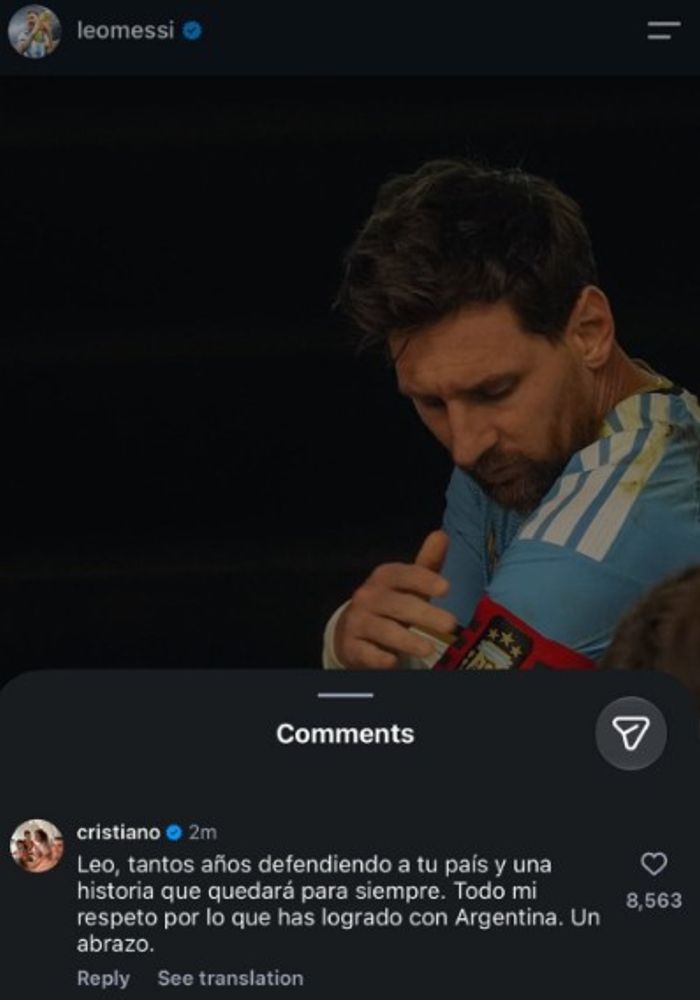 Cristiano Ronaldo le respondió a Lionel Messi.