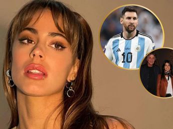 Tini Stoessel reapareció en plena tensión familiar y sorprendió con una frase en la despedida de Messi