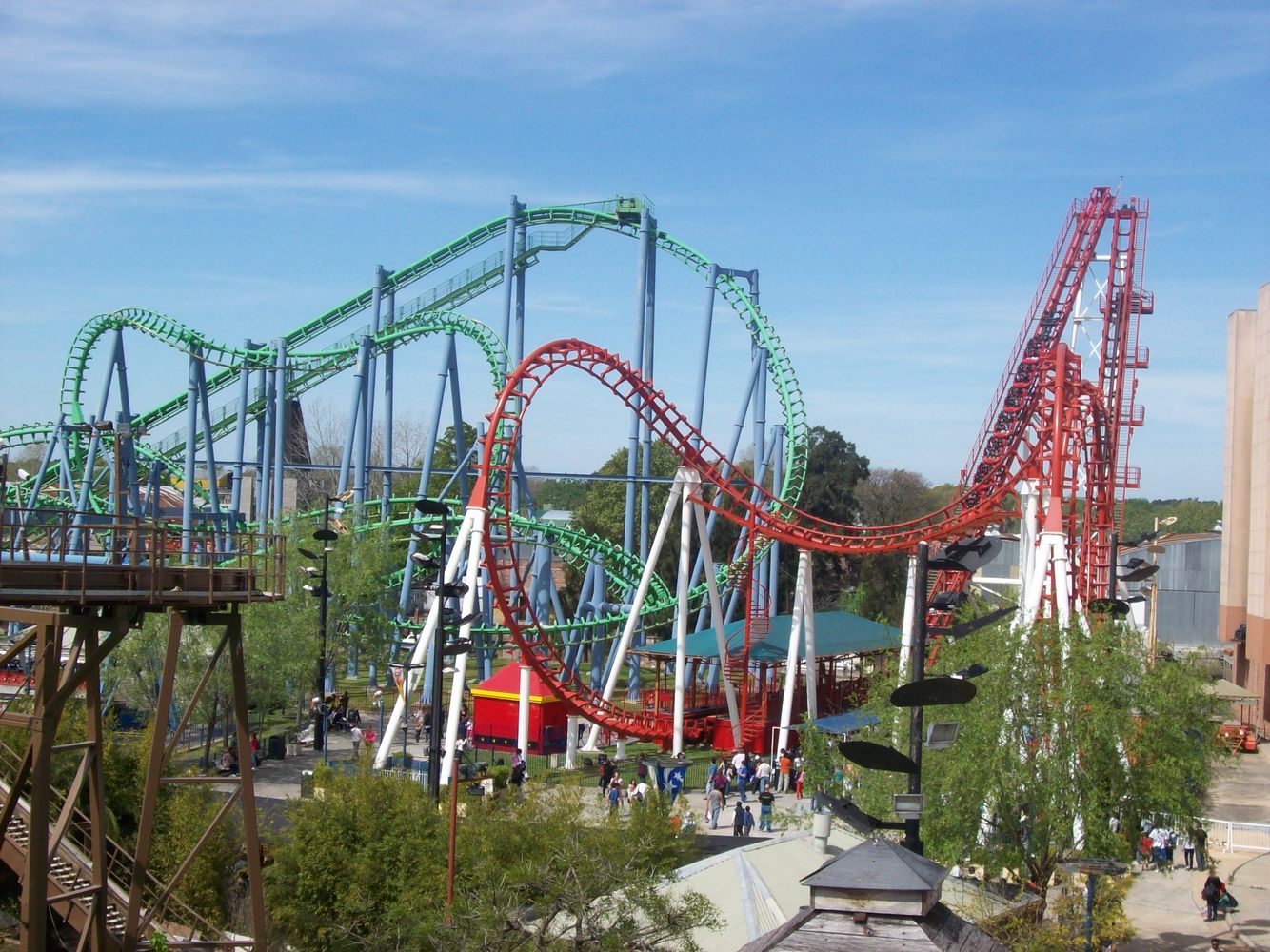 Las montañas rusas, un clásico del parque.
