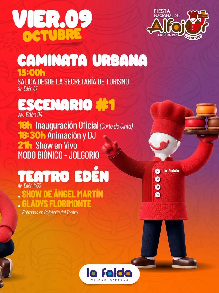 Fiesta Nacional del Alfajor en La Falda.