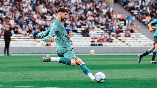 Manuel Vicentini y la chance de seguir como arquero titular en Belgrano.