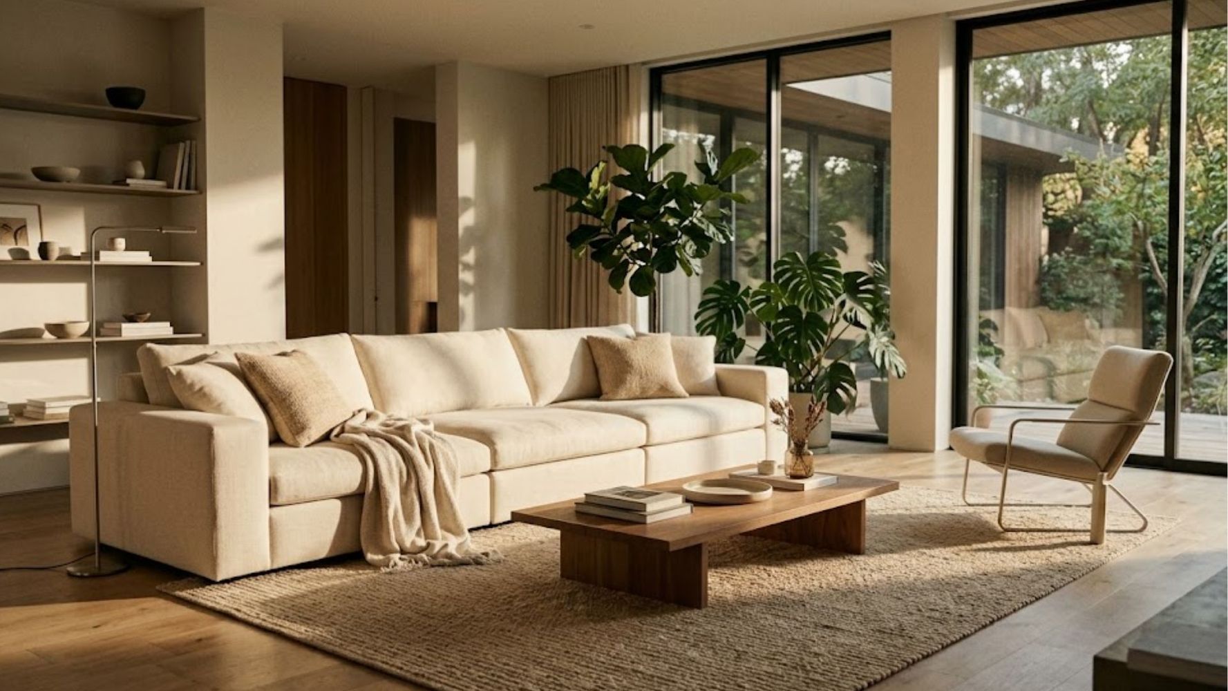 Sillones de un solo bloque.