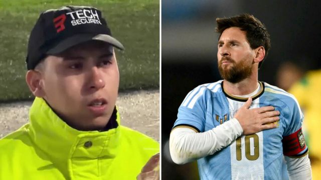 Habló el guardia de seguridad que se emocionó con Lionel Messi.