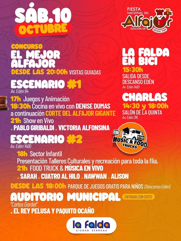 Fiesta Nacional del Alfajor en La Falda.