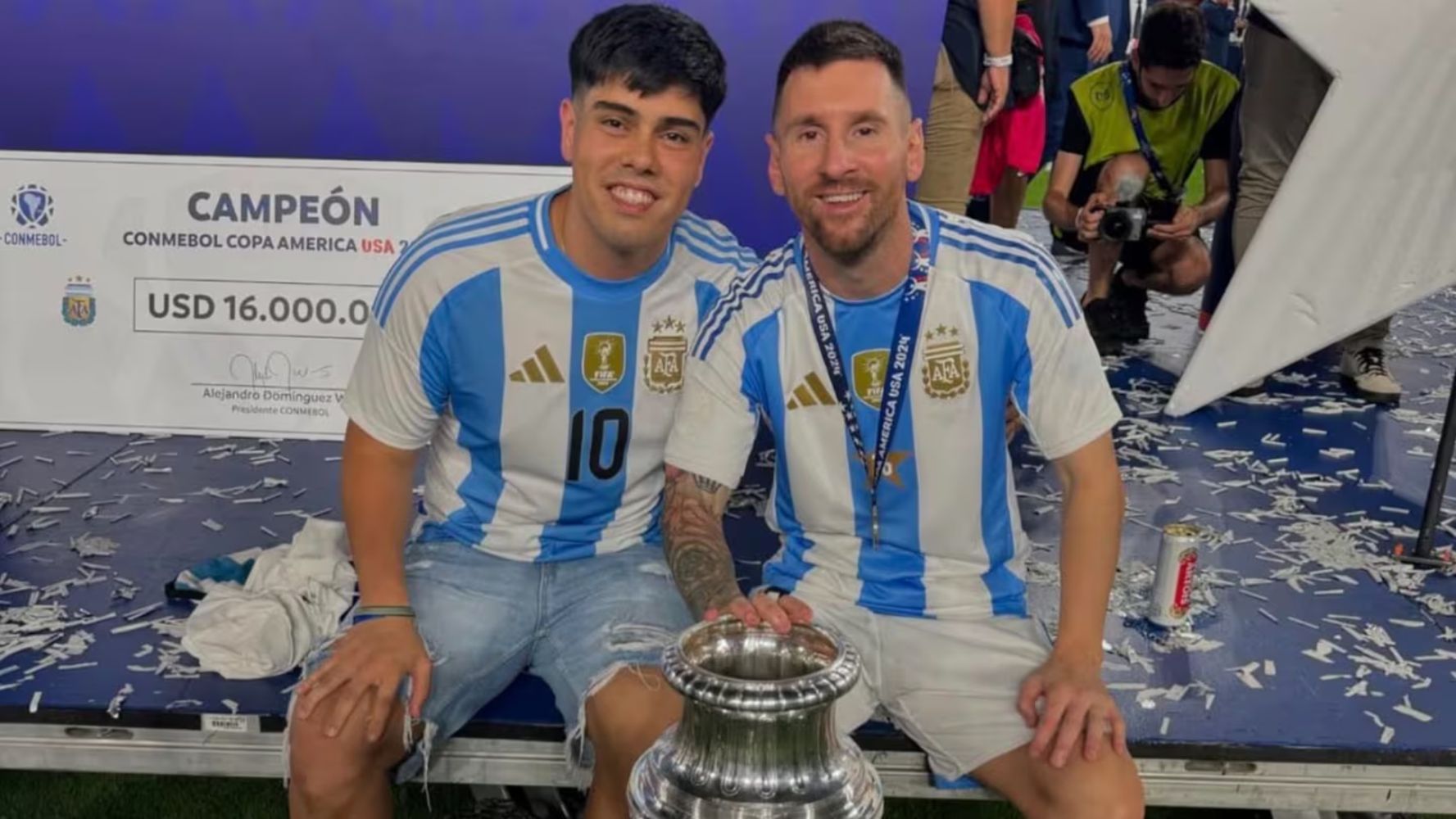 El sobrino de Messi le dedicó una carta