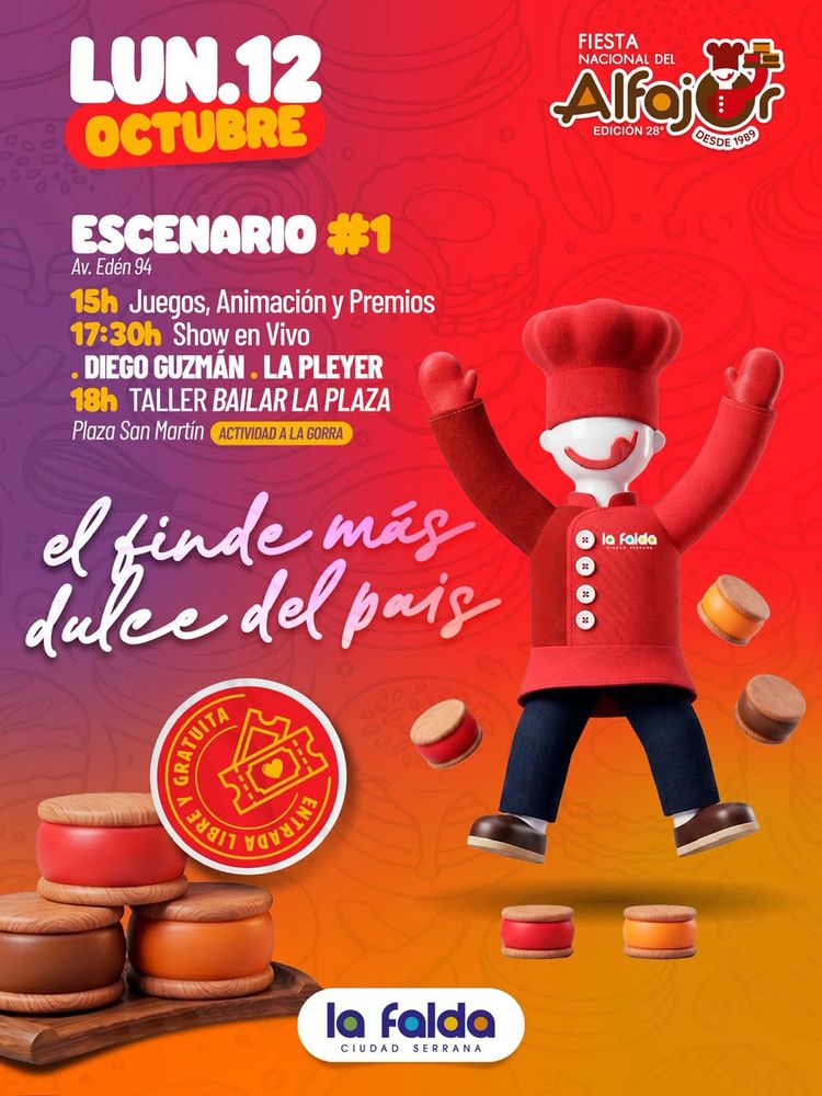 Fiesta Nacional del Alfajor en La Falda.
