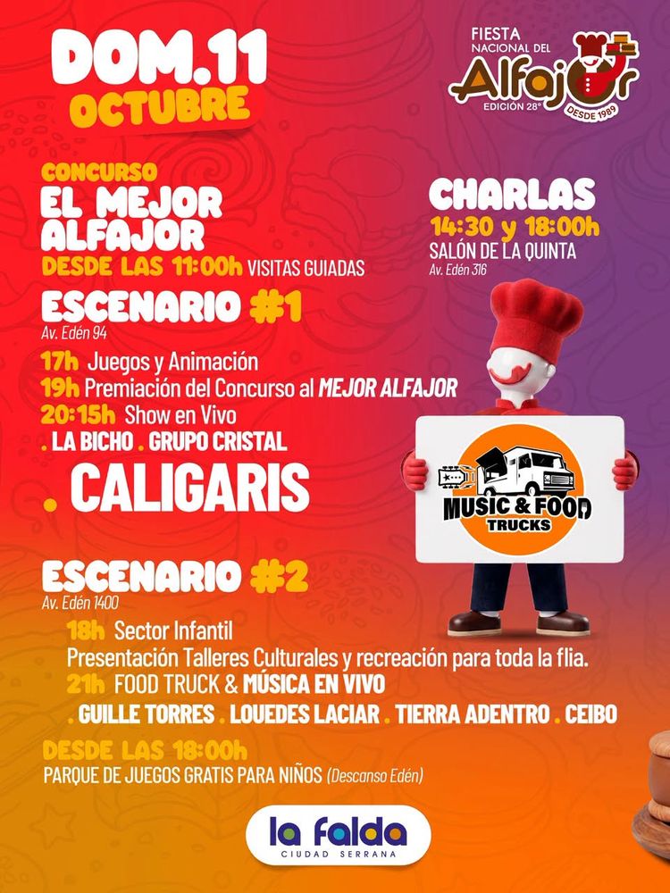 Fiesta Nacional del Alfajor en La Falda.