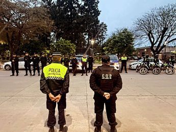 Móviles, motoristas e Infantería recorrieron Alderetes en un operativo preventivo