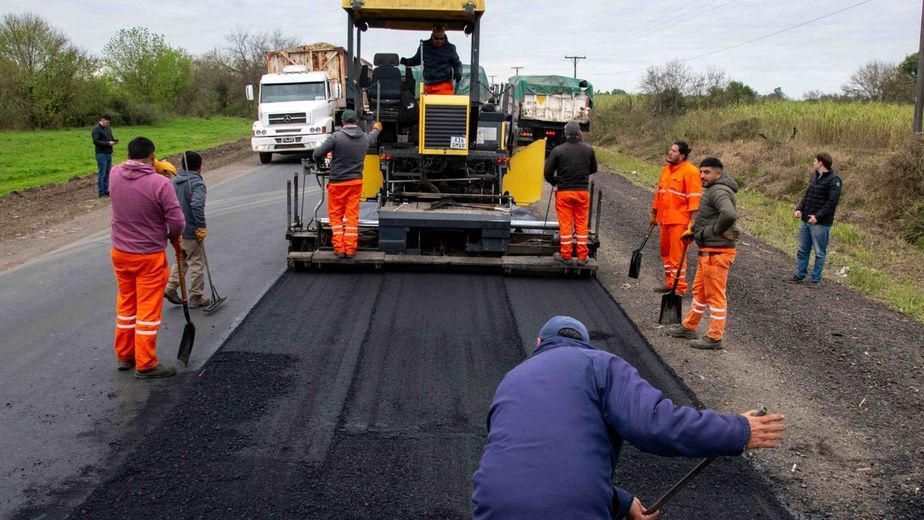 La repavimentación de la Ruta 323 llega al 80% de avance