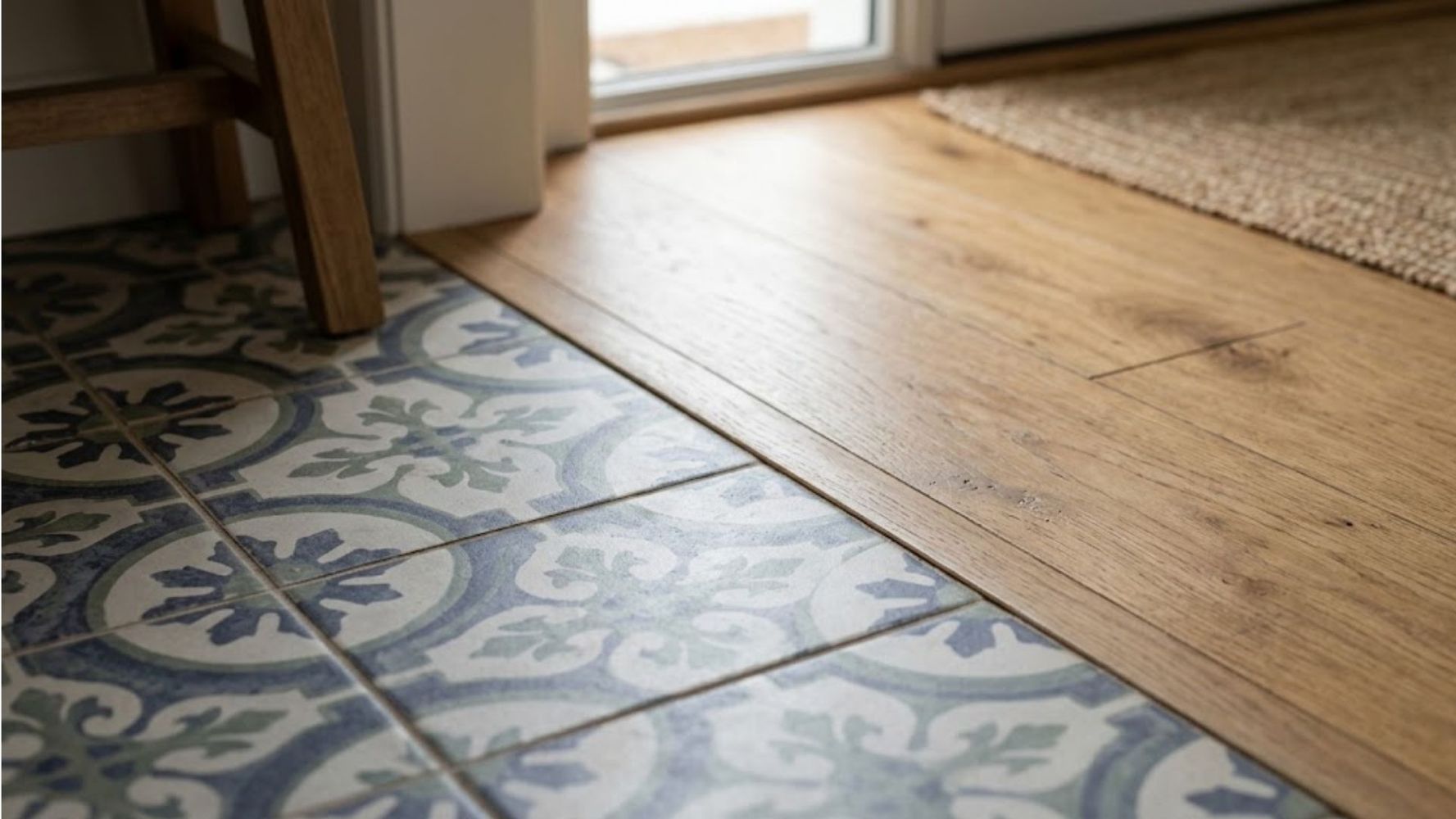 El piso con otro diseño.