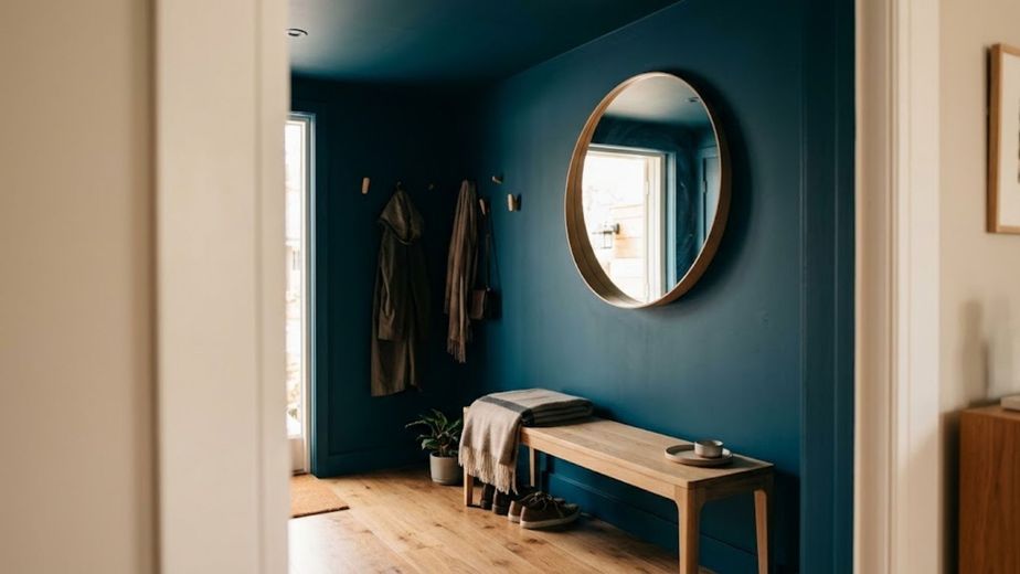 Una reconocida arquitecta de interiores recomienda: "Una opción para recibidores pequeños es llevar el color de las paredes al techo, ya que hace que el espacio se sienta más envolvente"