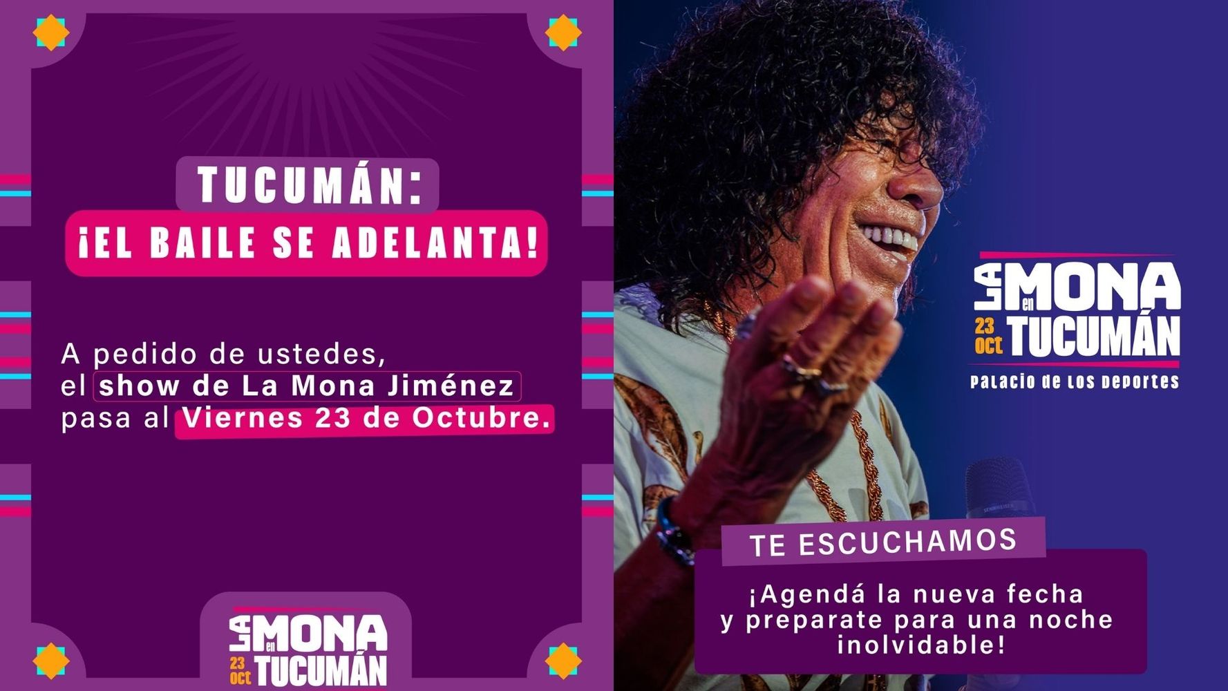 Baile de La Mona Jiménez en Tucumán. 