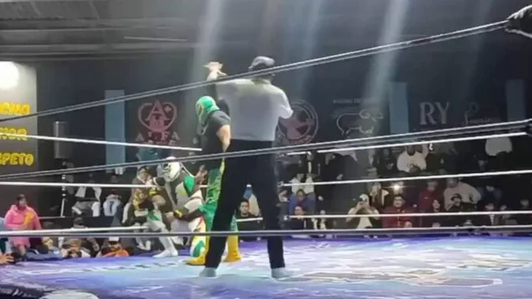 Un árbitro murió a manos de un luchador en México.