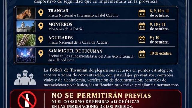 Operativo de seguridad en el Hipodromo