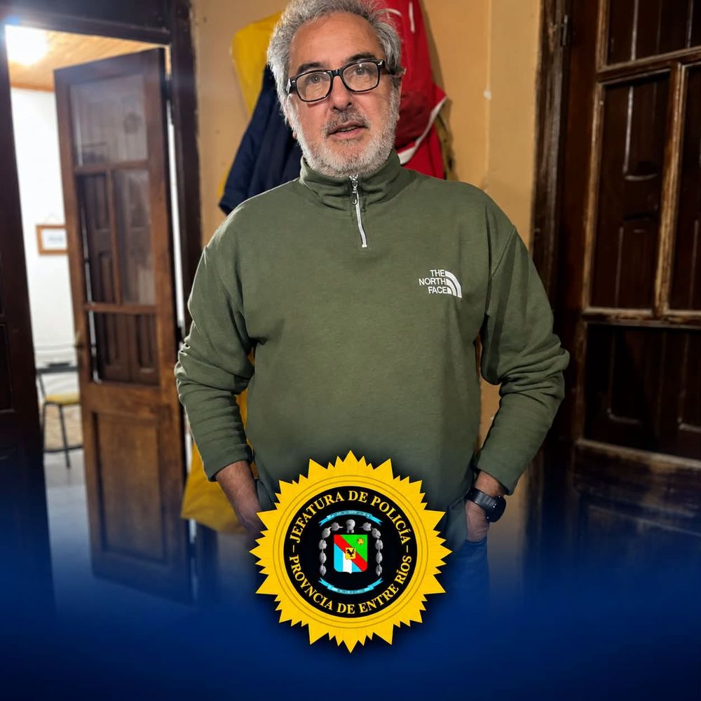 Carlos María Valerio González, de 60 años desapareció en Entre Ríos.