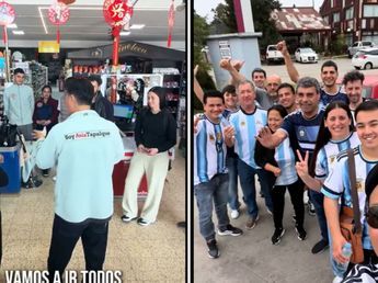 El dueño de un supermercado chino cerró el negocio y le regaló entradas a todos los empleados para ver la despedida de Messi