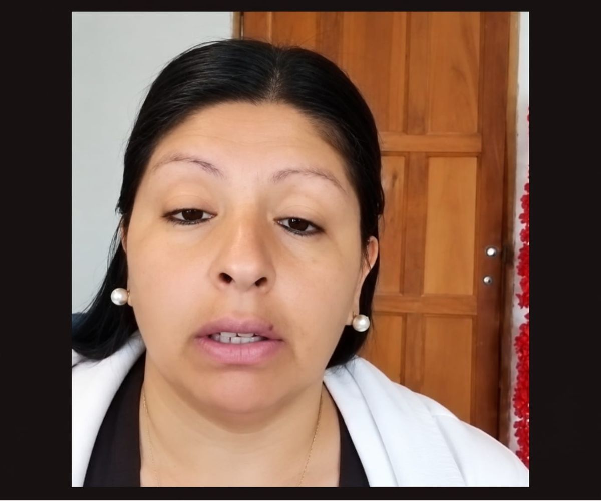 Shirley Aguilar denuncia violencia de Género.