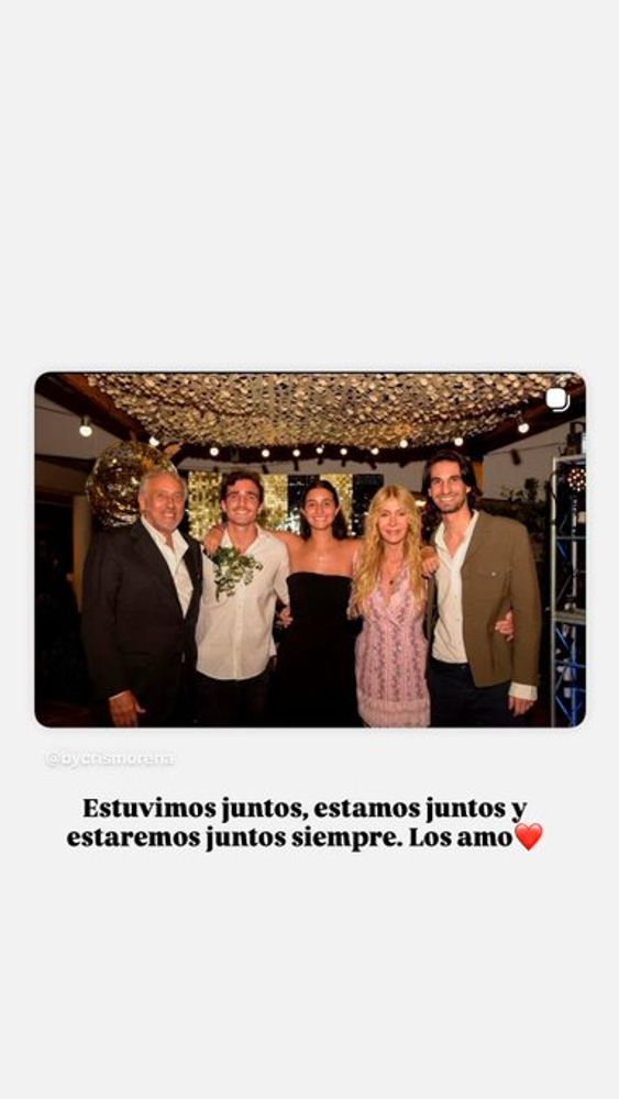 El posteo de Cris Morena.