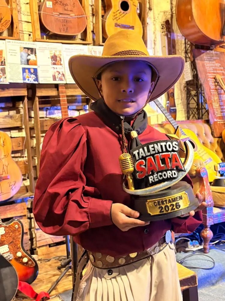 Faustino Figueroa obtuvo el primer lugar en el Certamen Nacional e Internacional Talentos Salta Récord 2026.