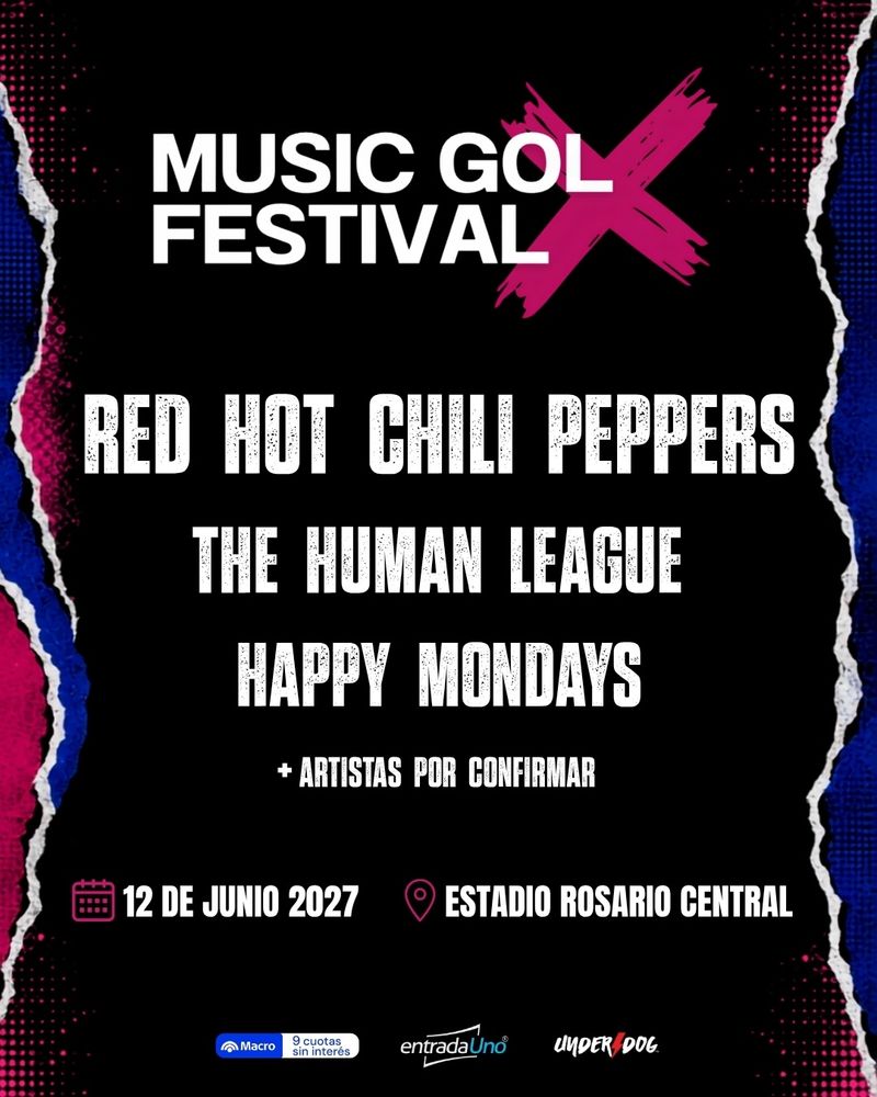 Red Hot Chili Peppers en Argentina 2027: dónde se presentan y cuándo comienza la venta de entradas