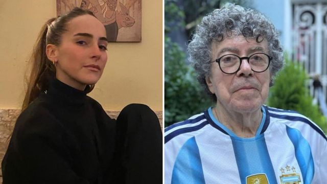 Ámbar, la hija de Juana Viale, recordó a Piero, su abuelo.