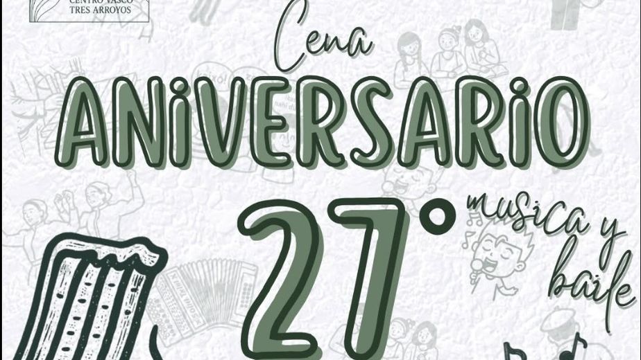 Tres Arroyos: Cena Aniversario y festejos del Día de la Madre del Centro Vasco Hiru Erreka