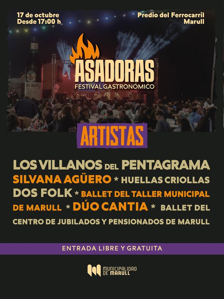 Los espectáculos para el Festival Asadoras.