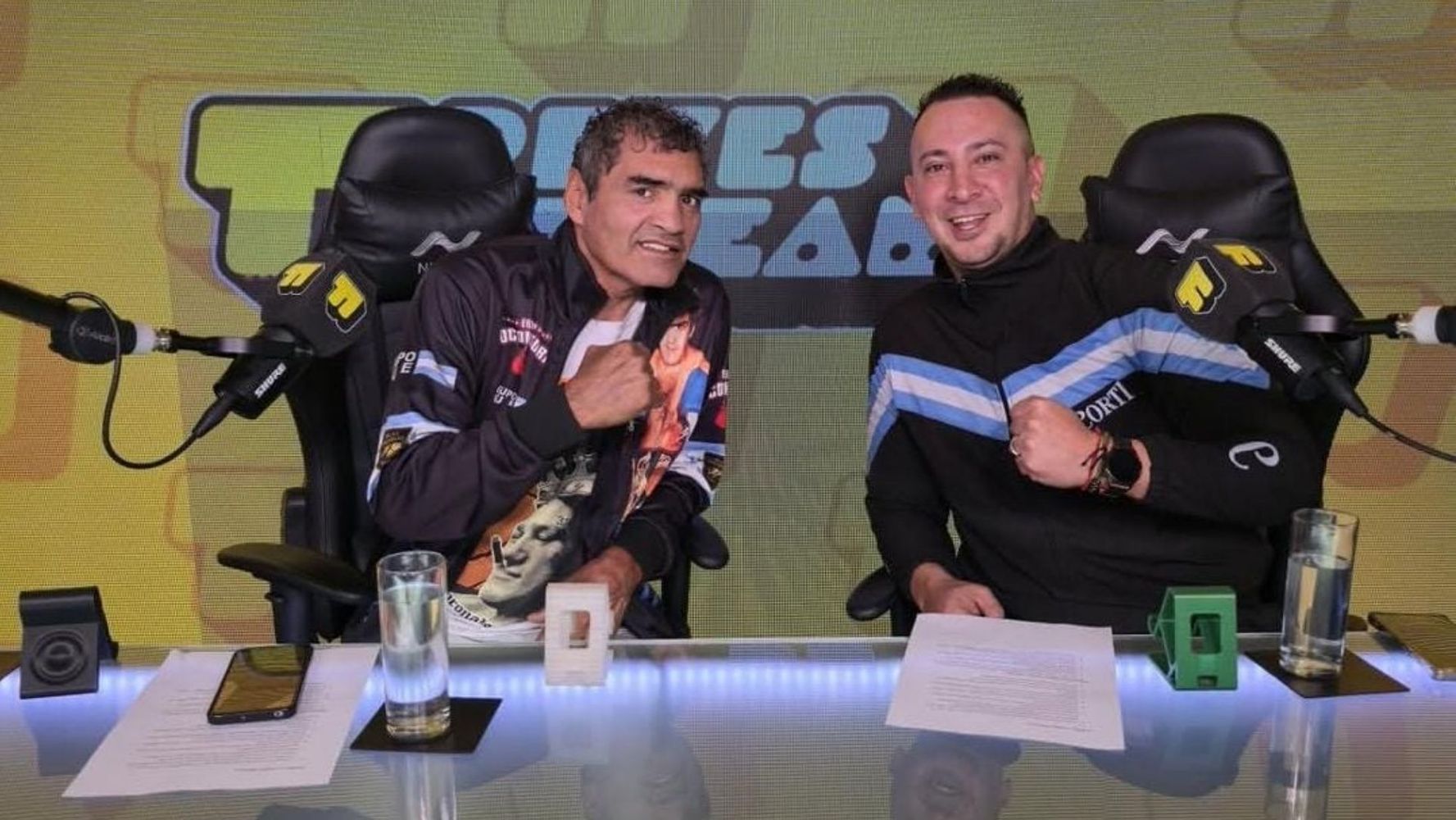 "Roña" Castro y Jonathan de Primio.