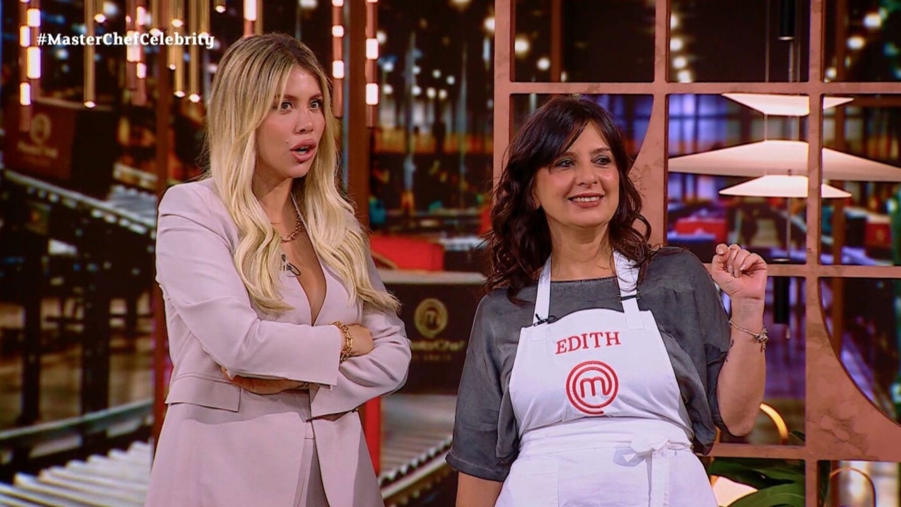 Wanda Nara y la increíble revelación que hizo con Edith Hermida.
