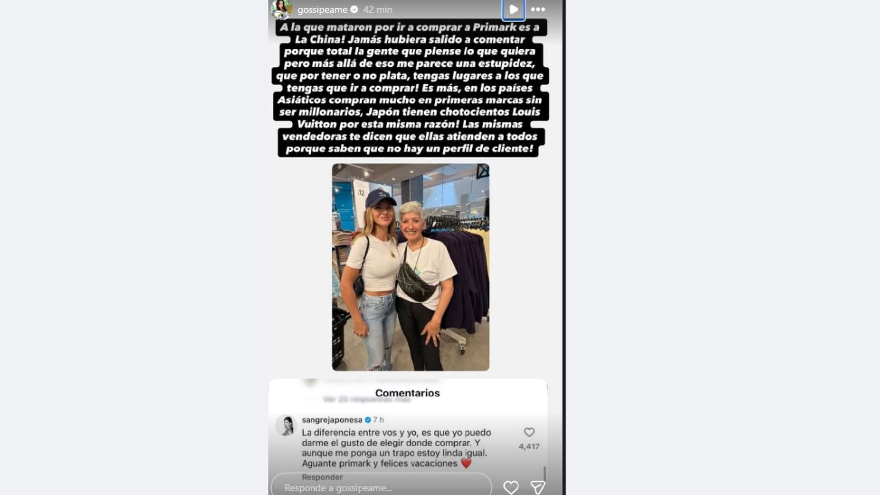 La inesperada reacción de la China Suárez cuando la filmaron comprando ropa barata en una tienda en Miami