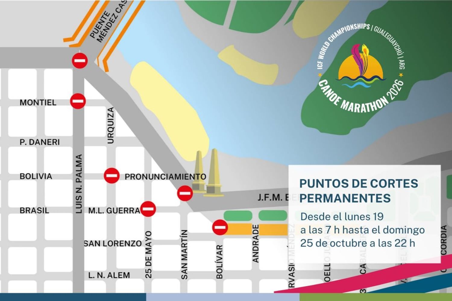 Cortes de calles en Gualeguaychú