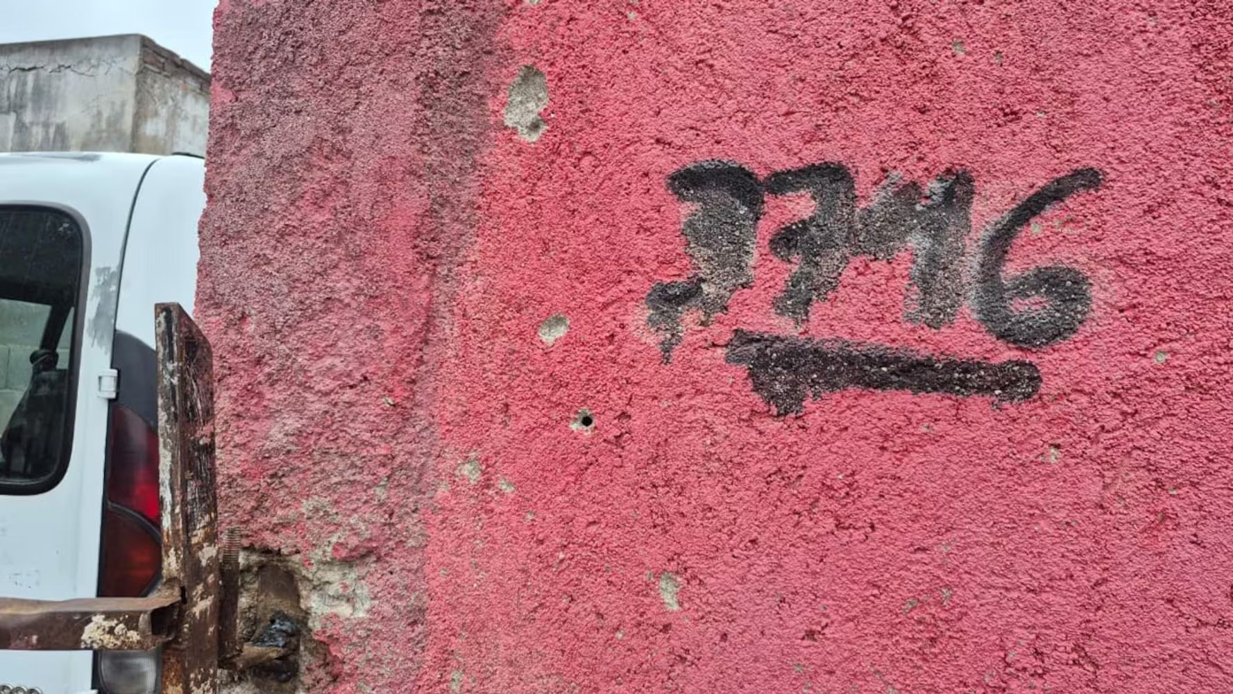 La casa baleada en Córdoba.