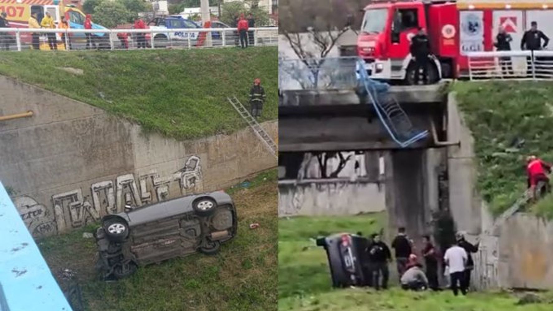 Impactante siniestro vial en barrio Juniors.
