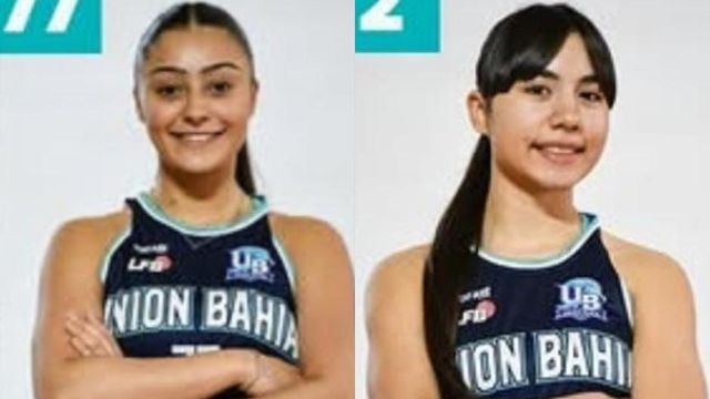 Juana Montivero y Julia Quinteros, protagonizaron el primer partido de la historia de la Liga Nacional Femenina en Bahía Blanca.