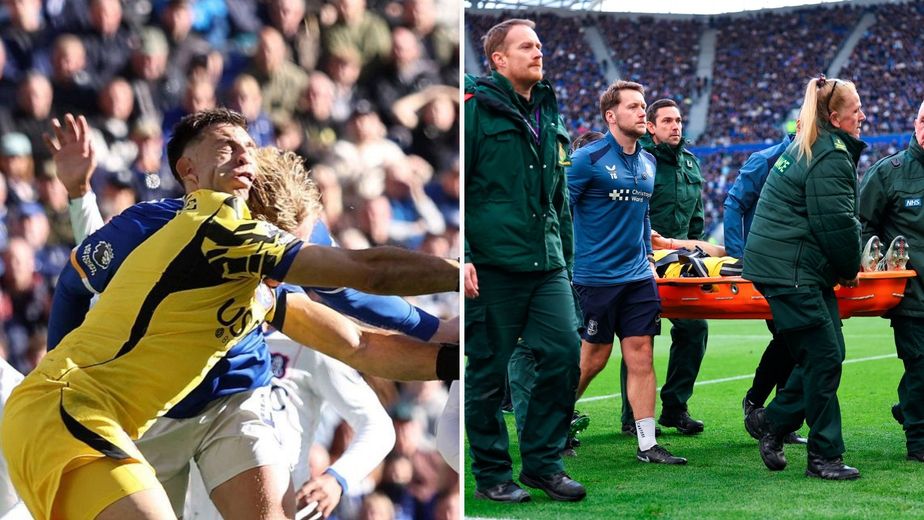 "Dibu" Martínez salió golpeado del campo de juego.
