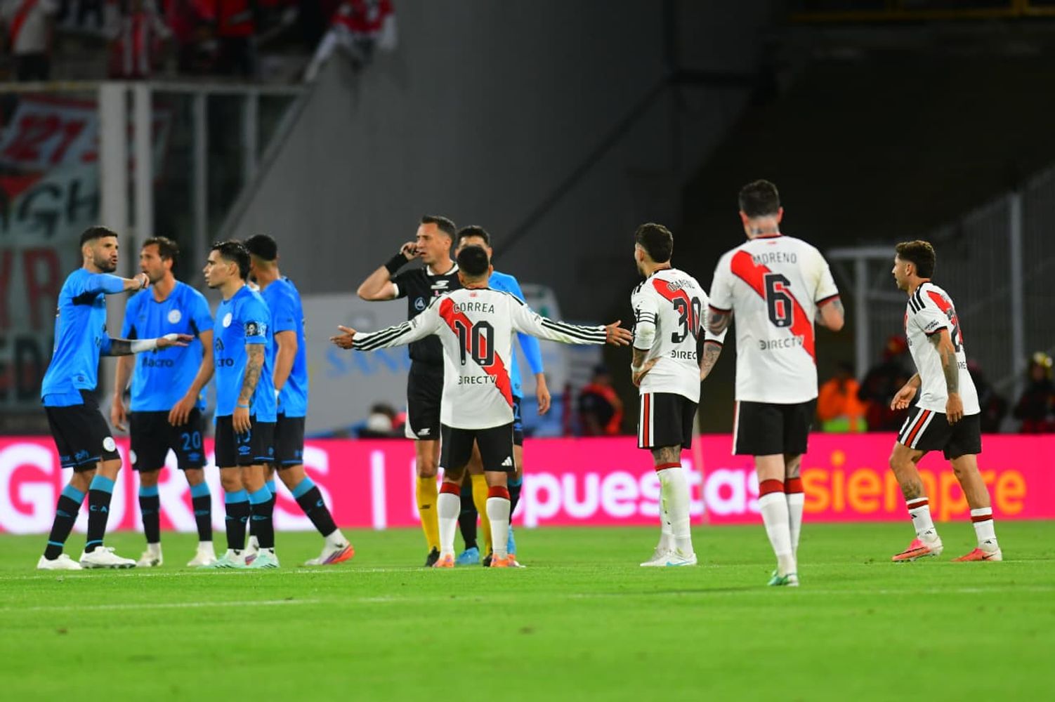 El VAR y Pablo Dóvalo,  protagonistas en el Belgrano-River.