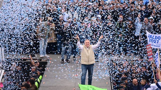 Osvaldo Jaldo presidio multitudinario acto por el Día de la Lealtad