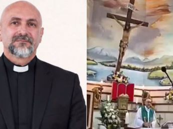 Un sacerdote murió aplastado por una cruz.