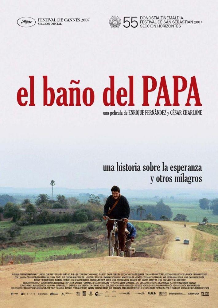 El baño del Papa es una película uruguaya estrenada en 2007 y dirigida por César Charlone y Enrique Fernández.