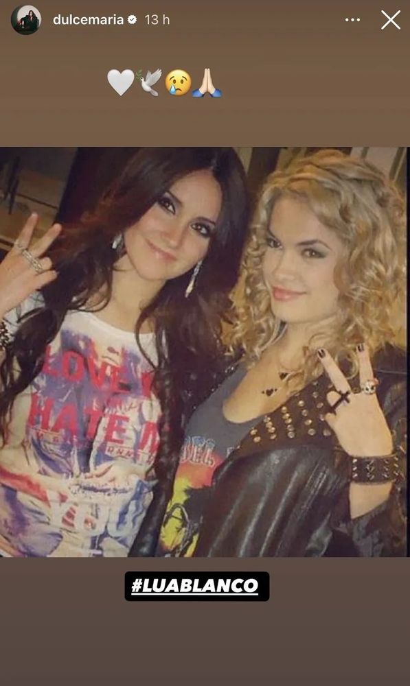 Dulce María despidió a Lua Blanco.