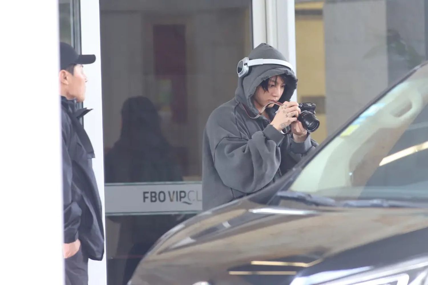 Jungkook de BTS en Ezeiza, Argentina.