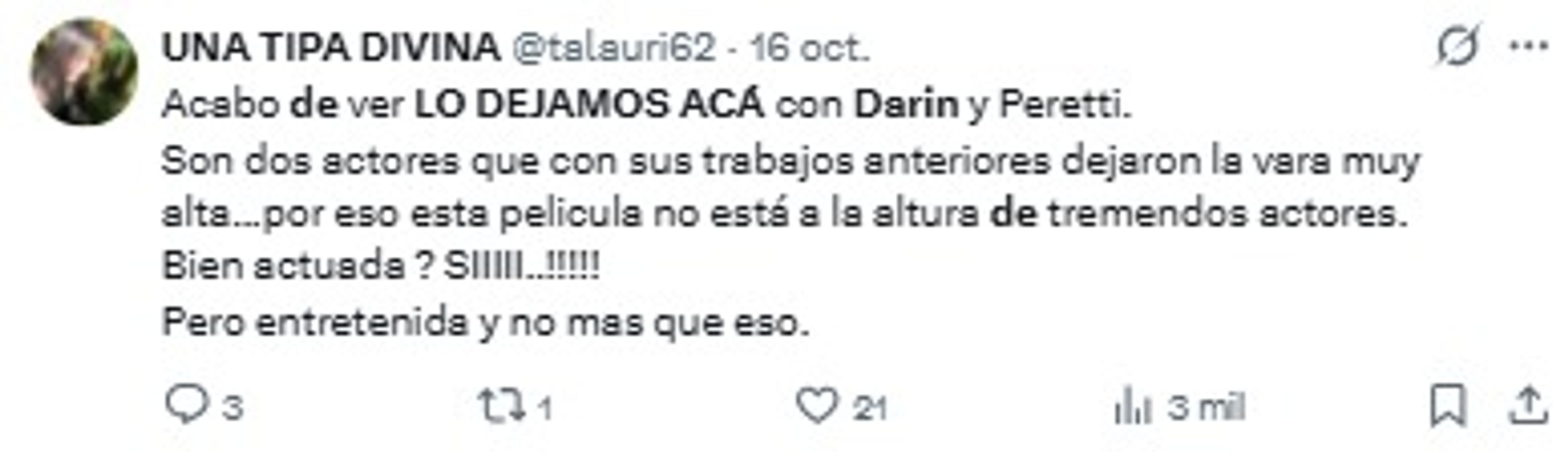 Algunos usuarios expresaron su descontento con la historia de “Lo dejamos acá”.
