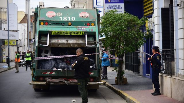 El operativo policial en el centro de Córdoba.