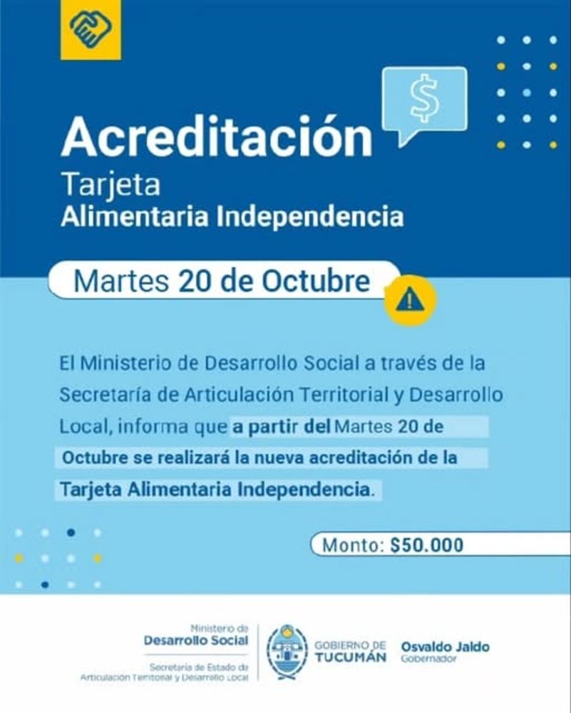 La carga se produce desde este martes 20 de octubre.