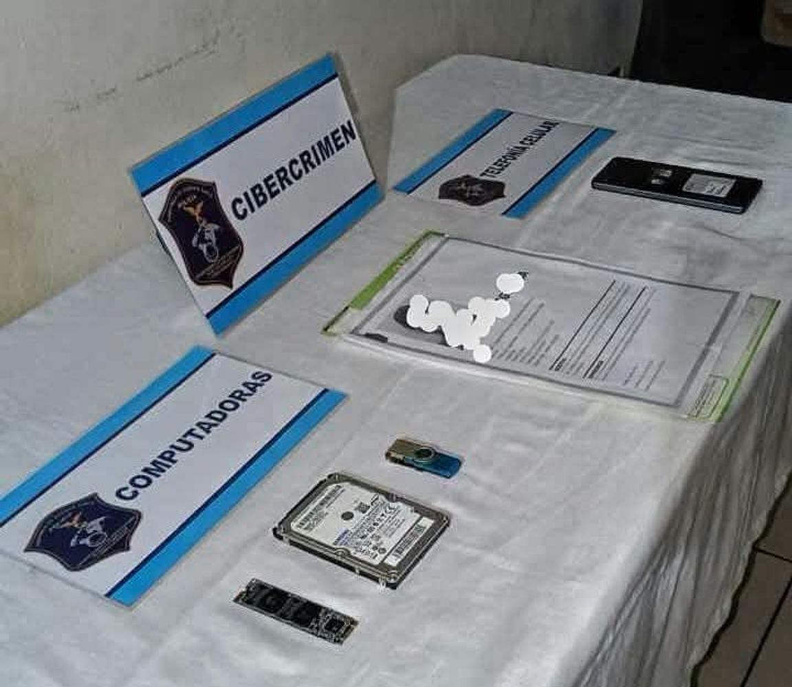 Elementos secuestrados en allanamiento