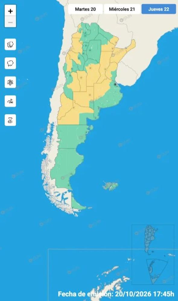 Tormenta/alerta amarilla