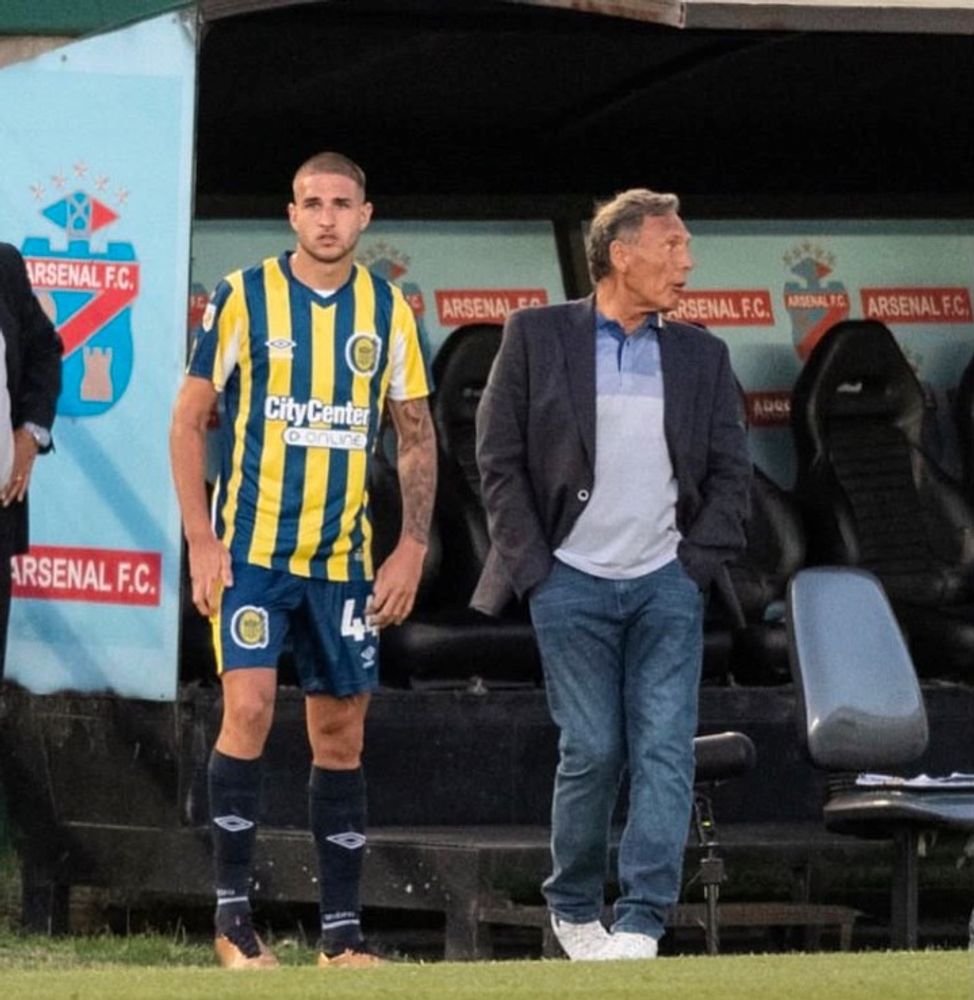 Agustín Módica junto a Miguel Ángel Russo