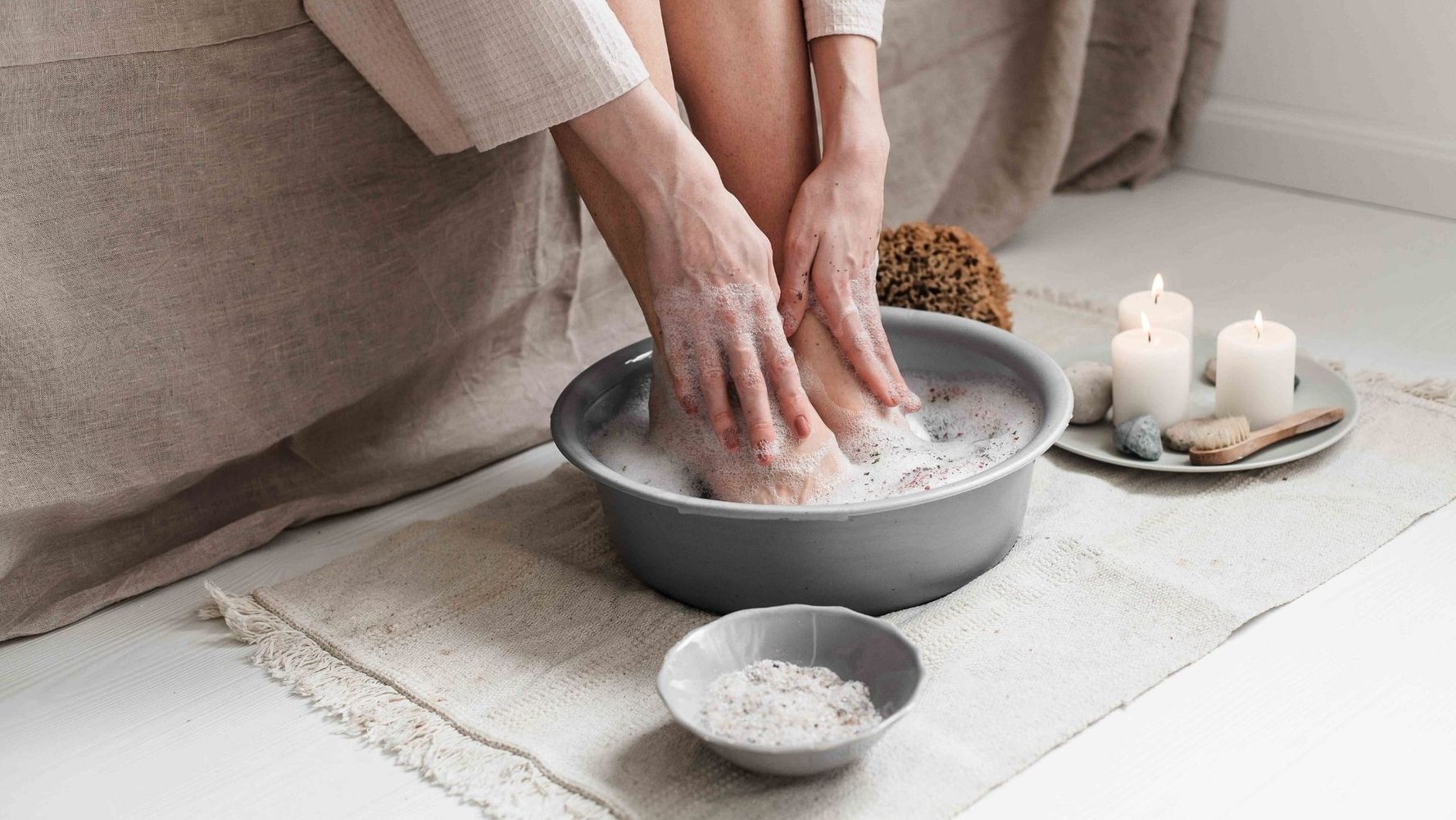 Los beneficios para la piel de los pies.