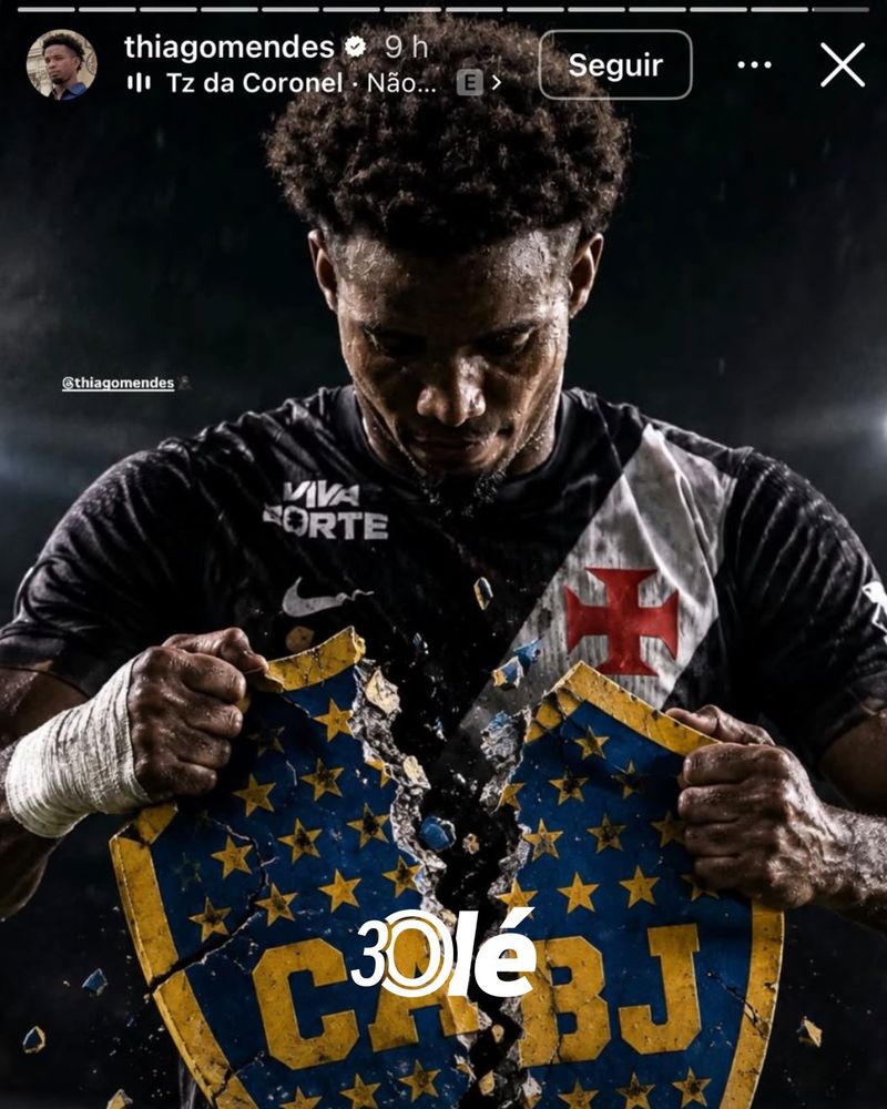 El cruce entre los futbolistas de Boca y Vasco da Gama