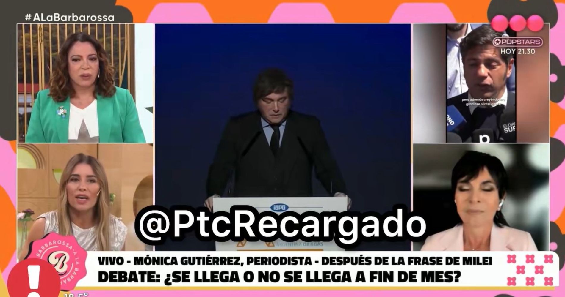 El cruce entre Mariana Brey y Diego Brancatelli en vivo